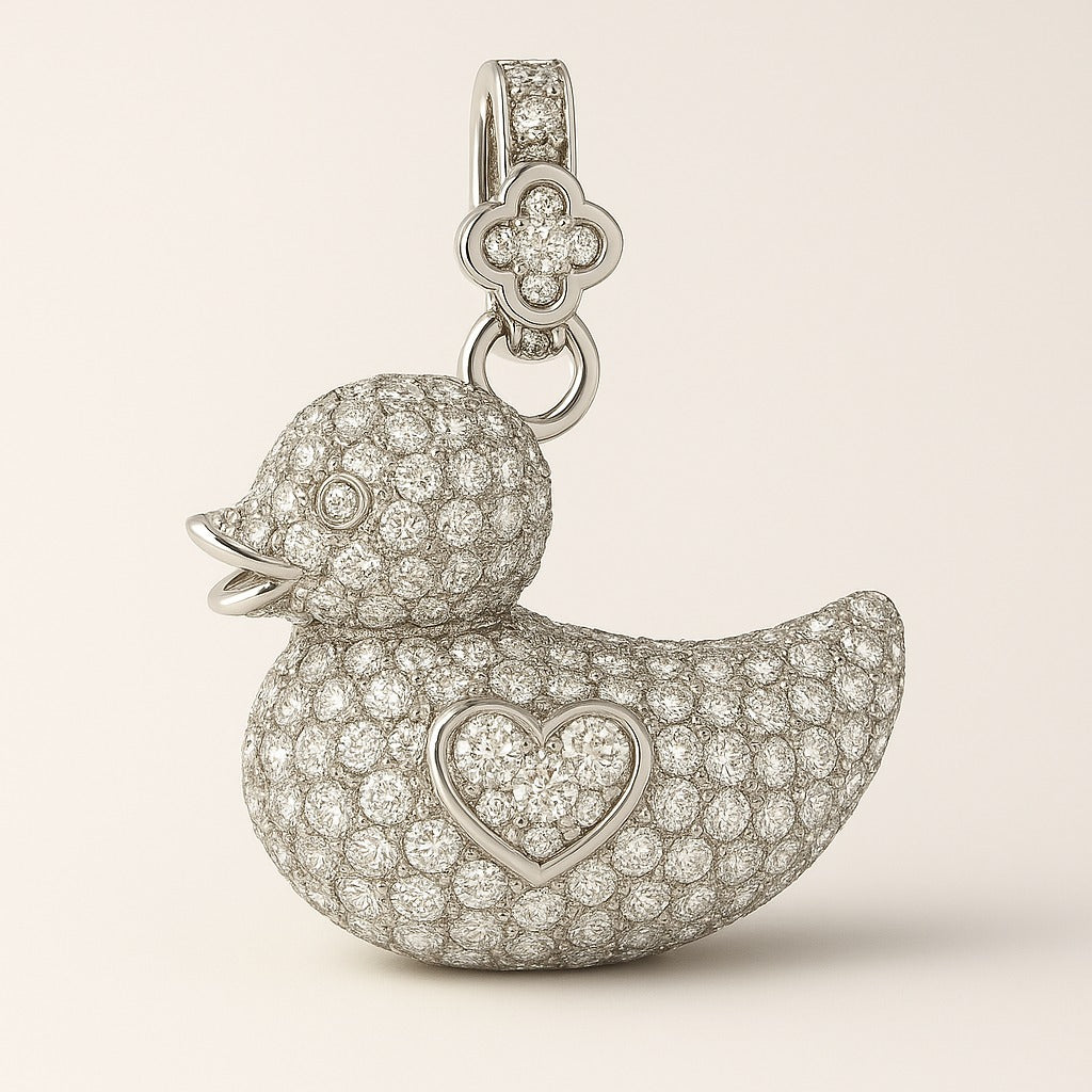 Colgante Patito Pavé Personalizable