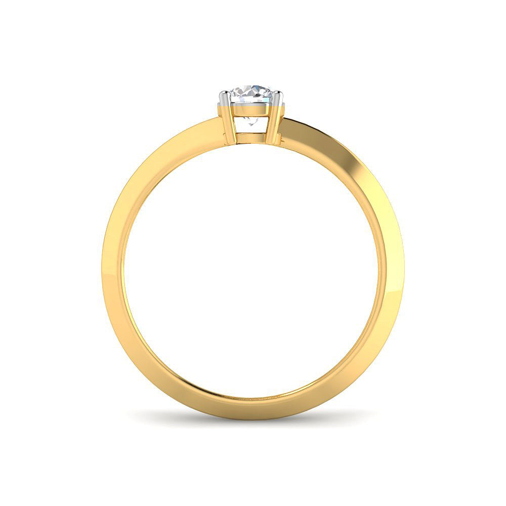 Anillo con 3 Diamantes de Laboratorio en Plata 925