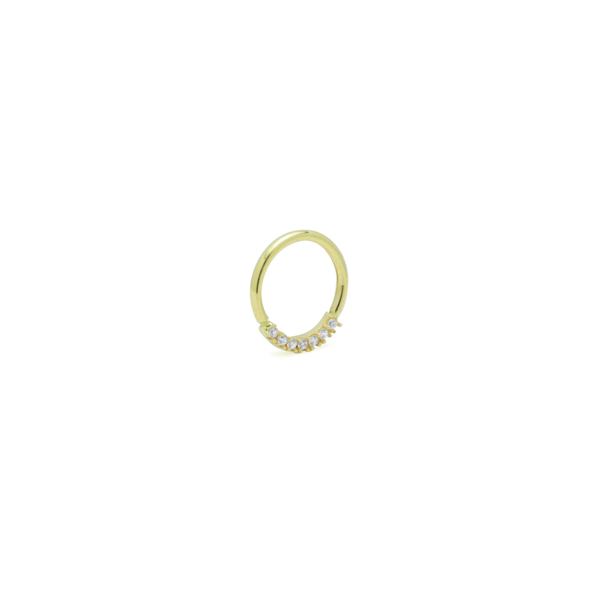 Piercing Tubo Circular de Oro 9K