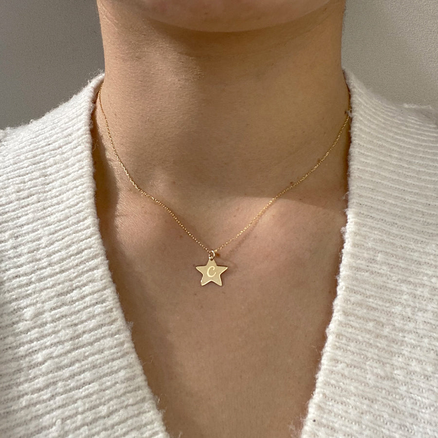 Collar con estrella Oro