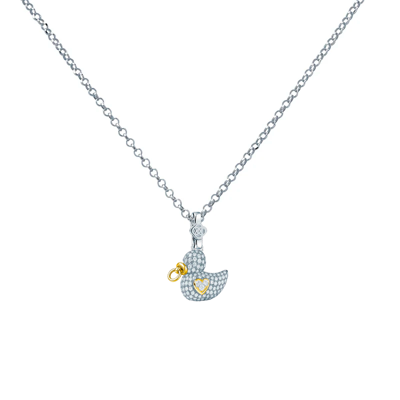 Collar Patito Bebé Pavé Personalizable