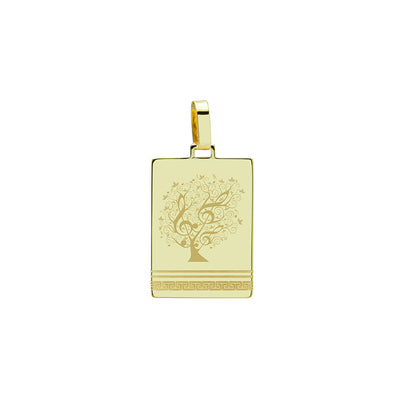 Colgante Greca de Oro para Hombre Personalizado