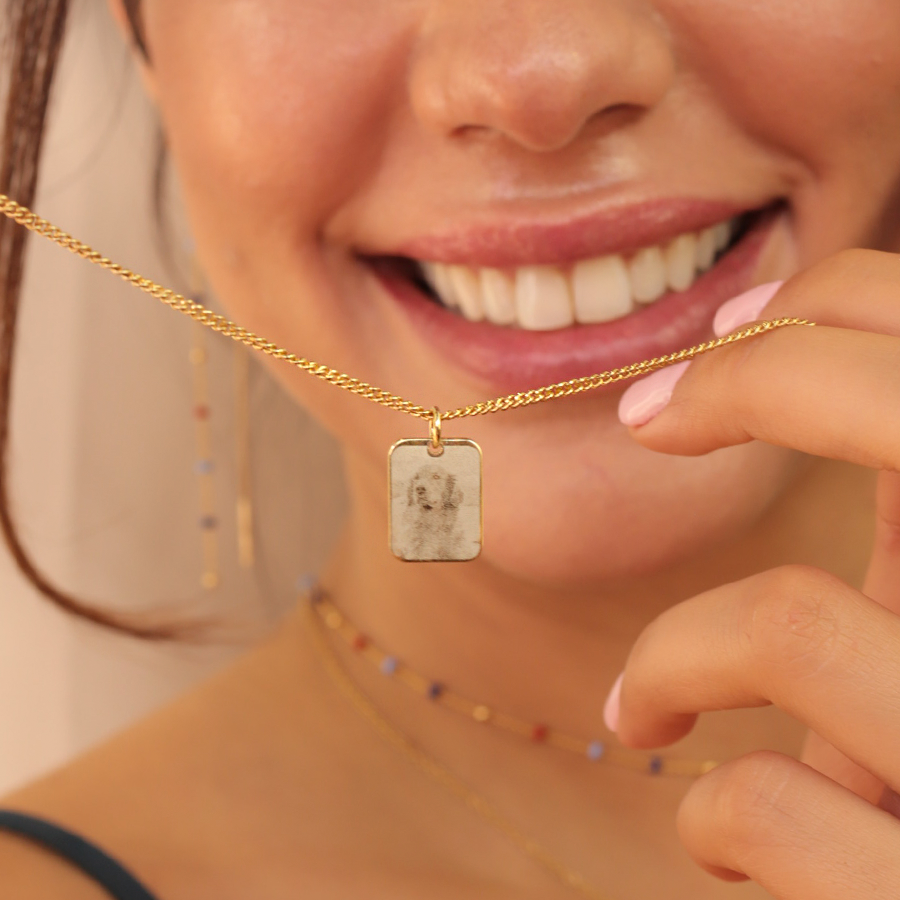 Collar Personalizable Medalla Trendy