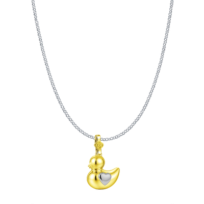 Collar Patitos Plata