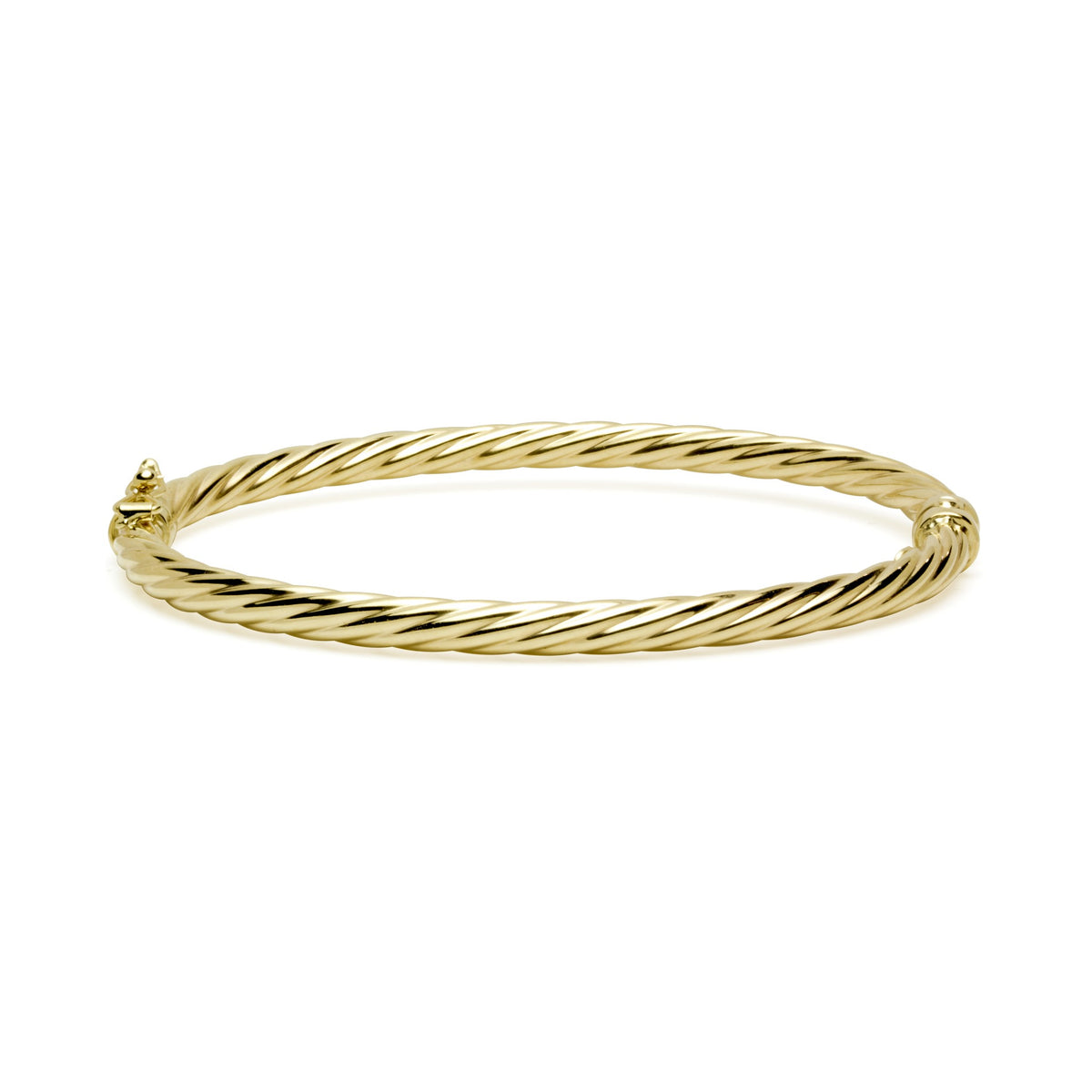 Pulsera Esclava Tubo Rizada de Oro 9K Personalizada