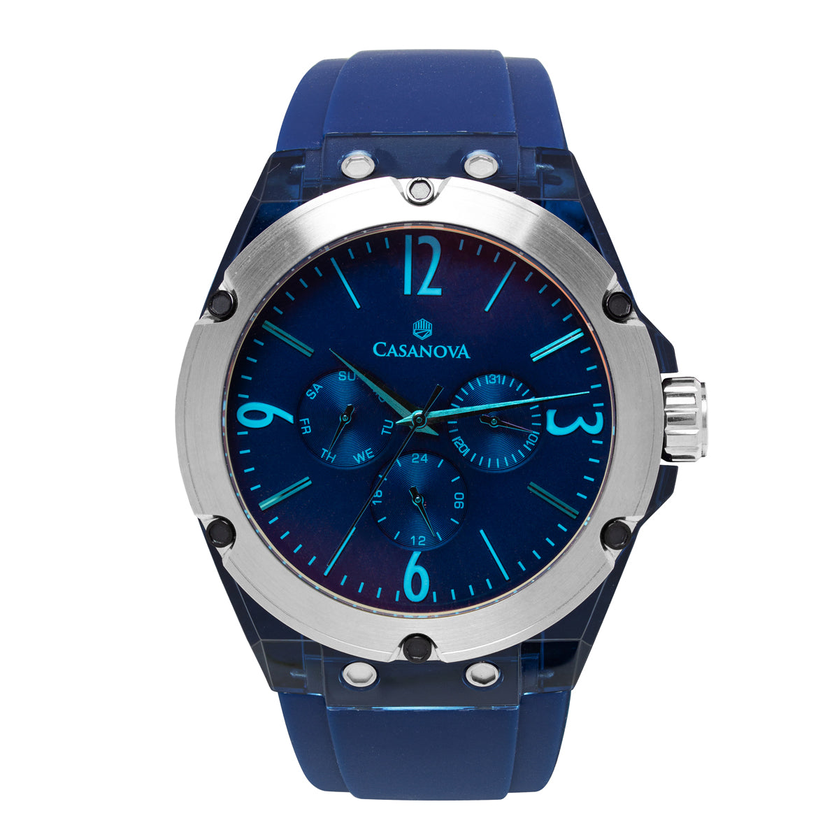 Reloj Deportivo Space Plateado Tornasolado