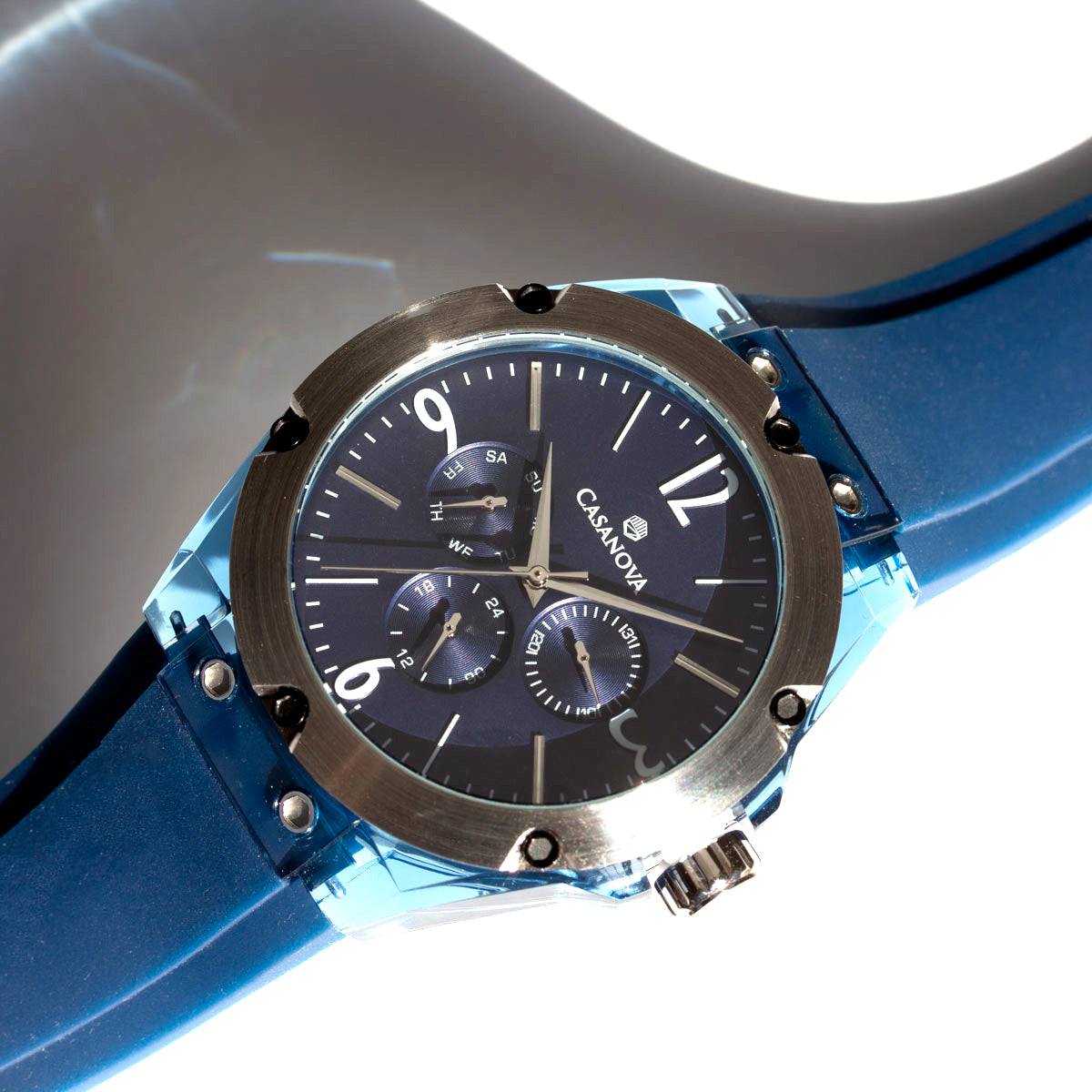 Reloj Deportivo Space Plateado