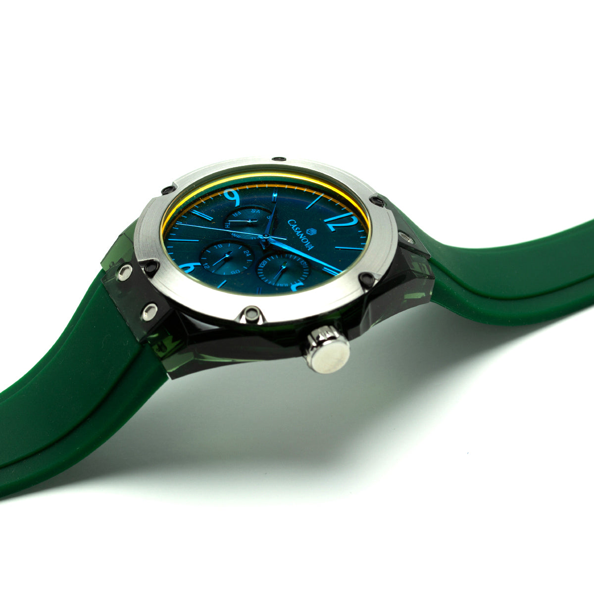 Reloj Deportivo Galaxy plateado Tornasolado