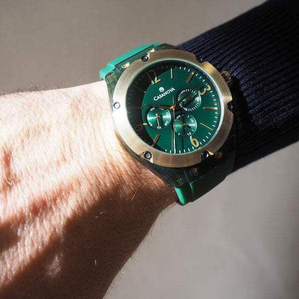 Reloj Deportivo Galaxy Dorado