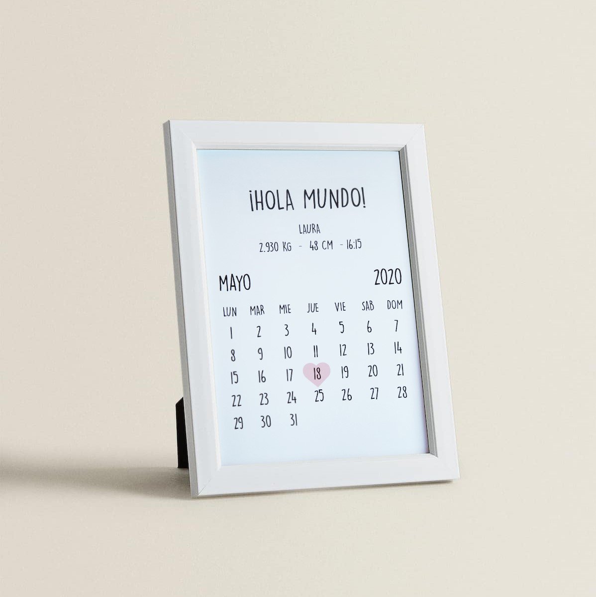 Cuadro Personalizado Calendario