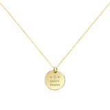 Collar String Small Rounded Charm Plata