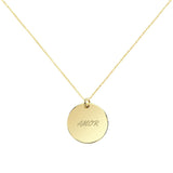 Collar String Rounded Charm Plata