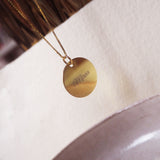 Collar String Rounded Charm Plata