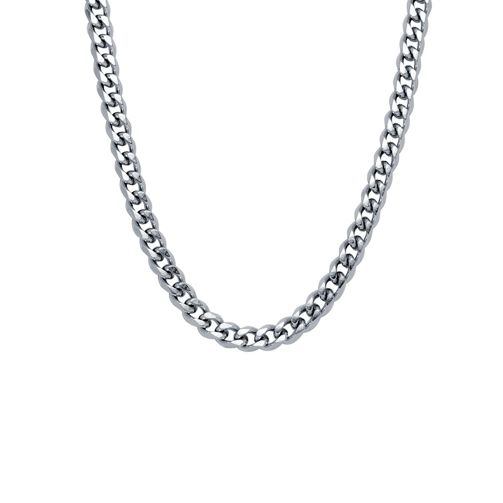 Cadena Barbada Oval Hombre 60cm