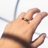Alianza de Boda 5mm Oro - Zafiro, algo Azul