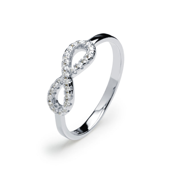 Anillo Infinito Circonitas Plata