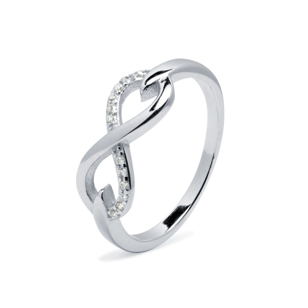 Anillo Infinity Circonitas Plata
