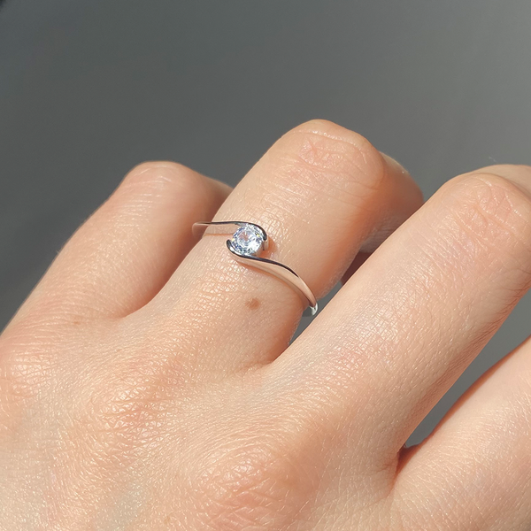 Anillo Circonita Plata