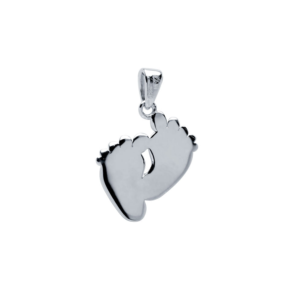 Colgante Pies Personalizables Plata