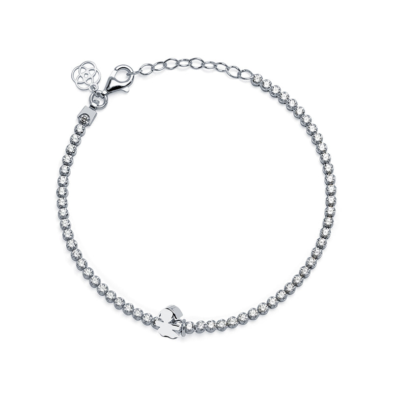 Clip Love Charm Niña Plata