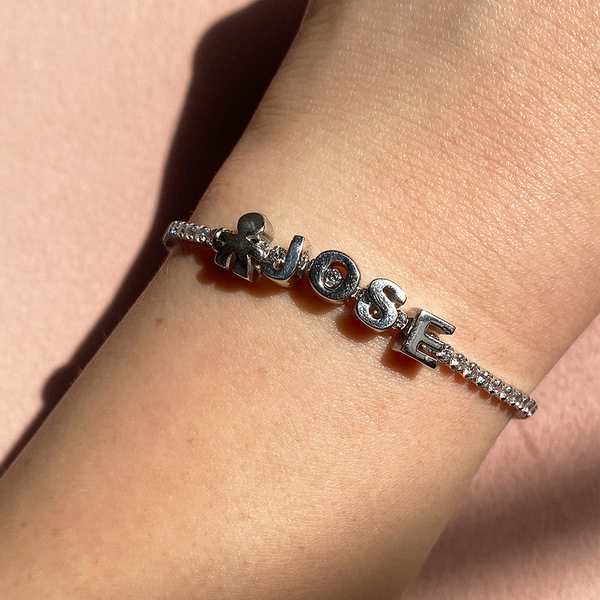 Clip Love Charm Niño Plata