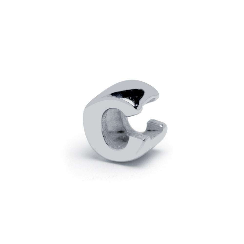 Clip Love Charm Inicial Plata