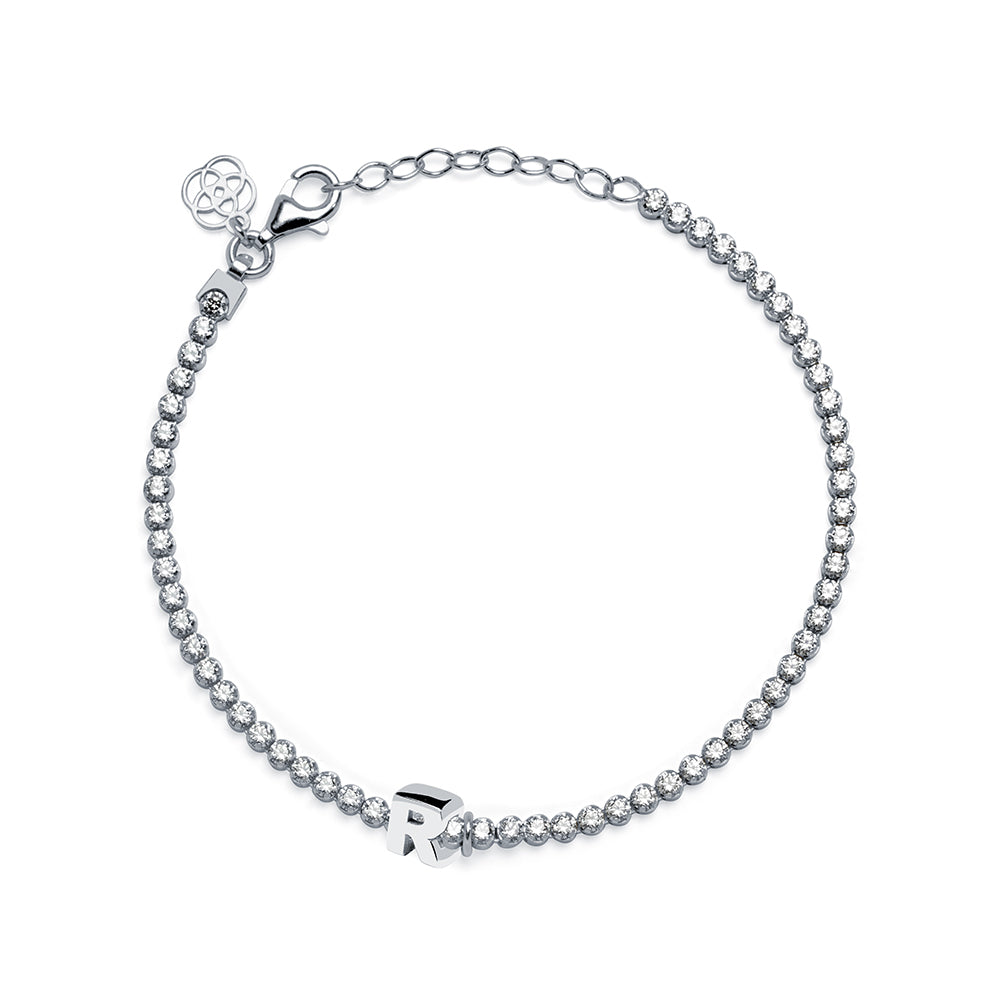 Clip Love Charm Inicial Plata
