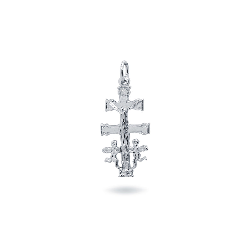 Cruz Caravaca pequeña Plata