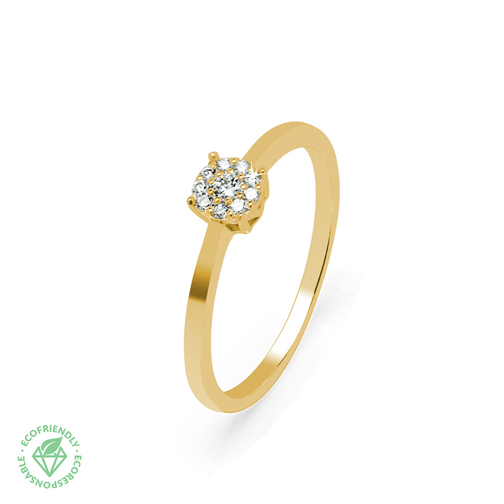 Anillo Diamantes Adeona 0,15ct. en Oro