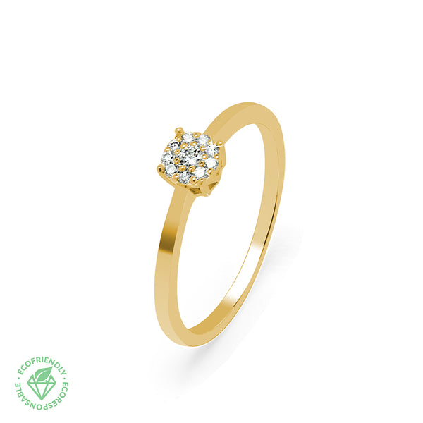 Anillo Diamantes Adeona 0,15ct. en Oro