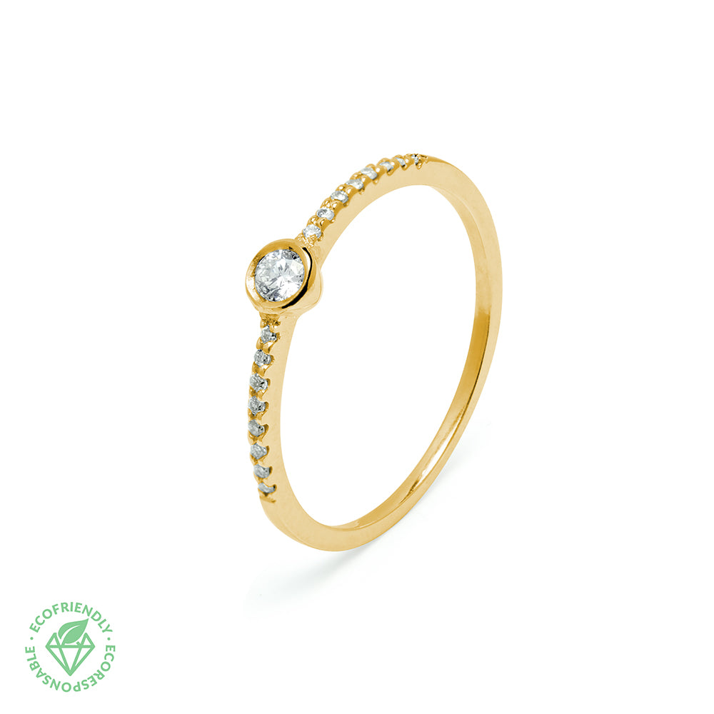 Anillo Diamantes Diana 0,1ct. en Oro