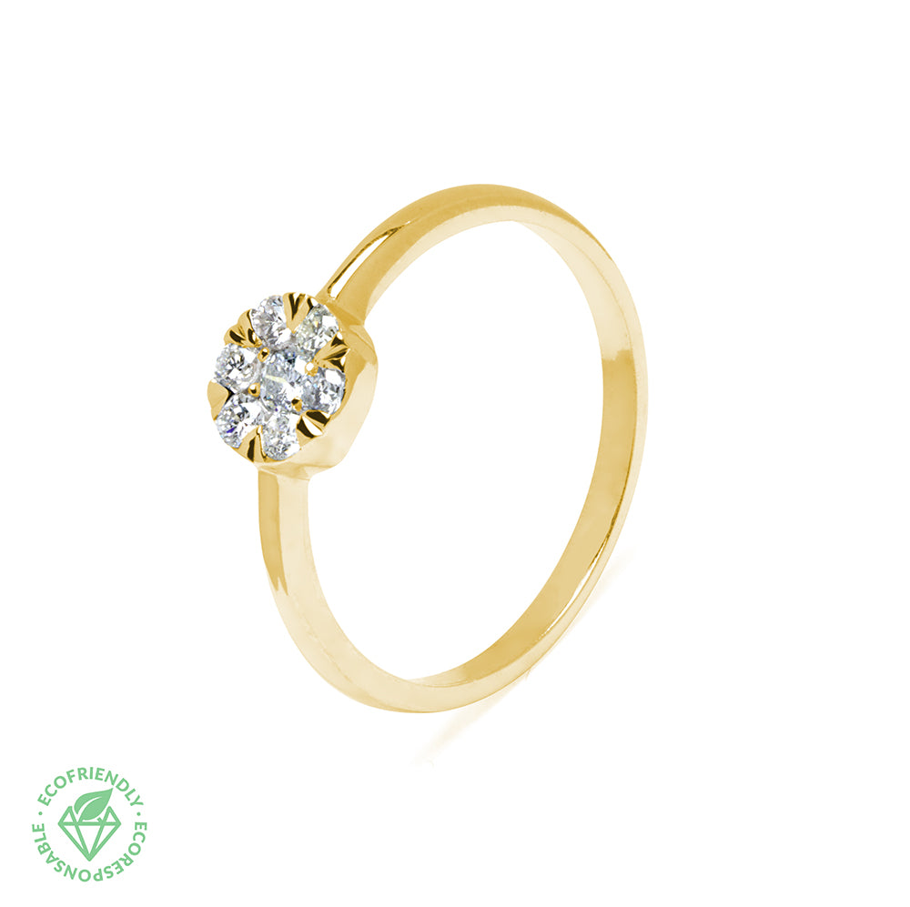 Anillo Diamantes Deo 0,25ct. en Oro