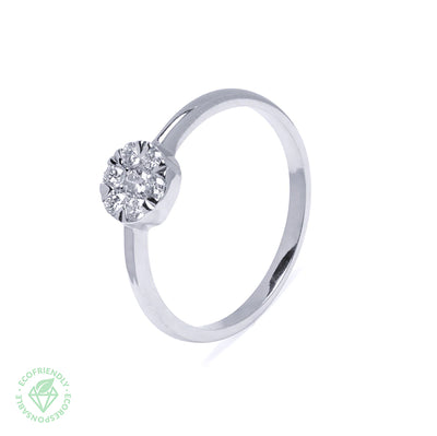 Anillo con Diamantes de Oro 18K Personalizado