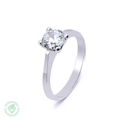 Anillo Camila con Diamante de Laboratorio en Oro 18k