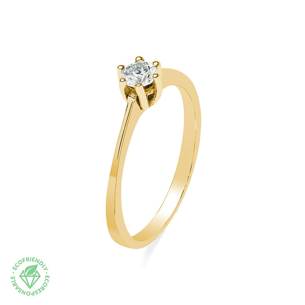 Anillo Diamantes Selene 0,2ct. en Oro