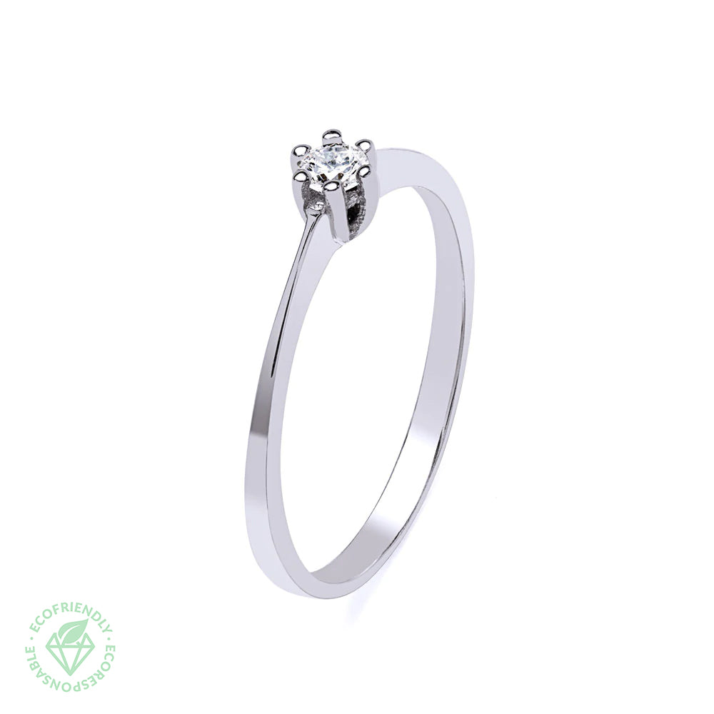 Anillo Diamantes Selene 0,1ct. en Oro