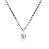 Cadena y Colgante Square Diamante 0,10ct. en oro
