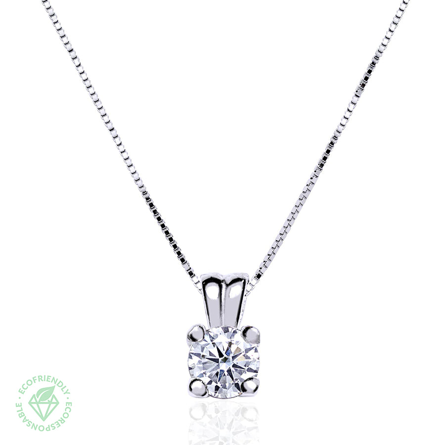 Cadena y Colgante Square Diamante 1,0ct en oro