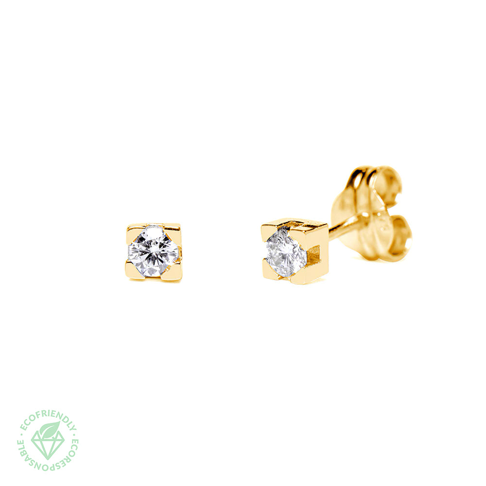 Pendientes Diamantes 0,2ct. en oro