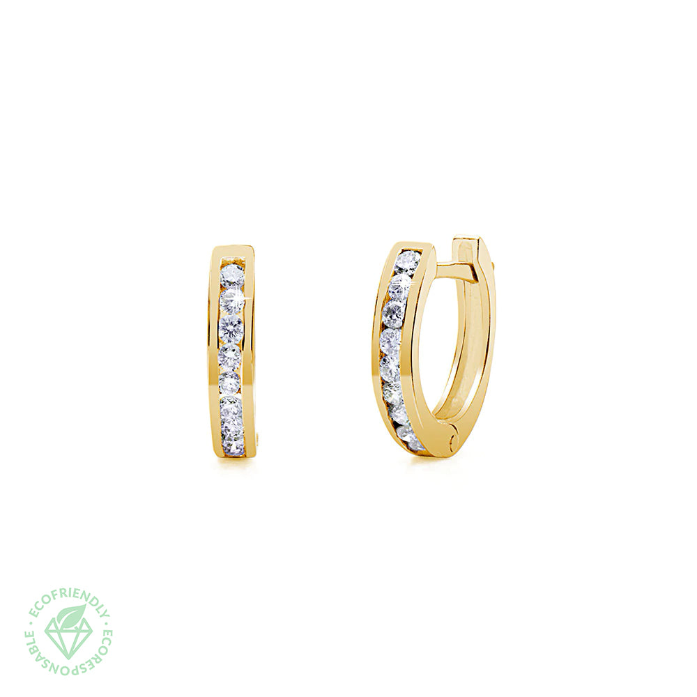 Pendientes Aro Diamantes 0,30ct. en oro