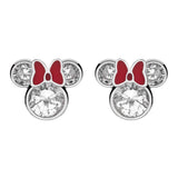 Pendiente Minnie Bow Disney Plata