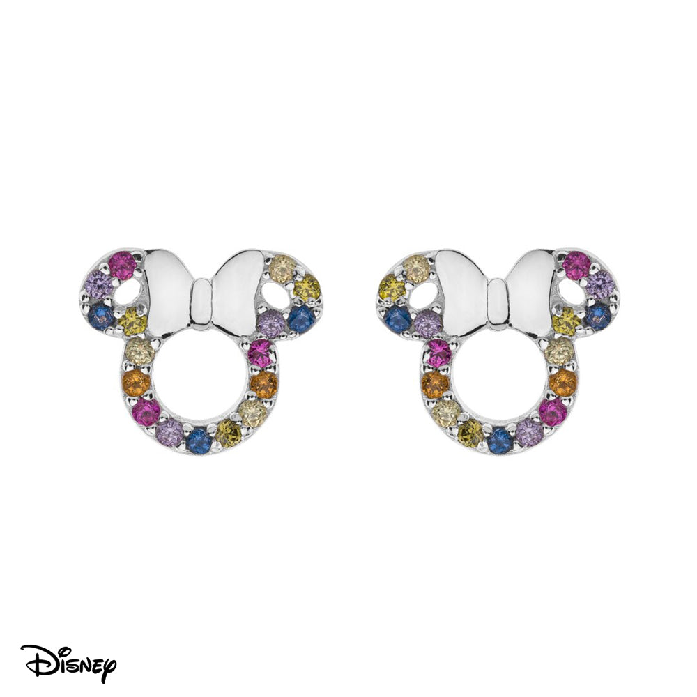 Pendiente Minnie Circonitas Color Disney Plata