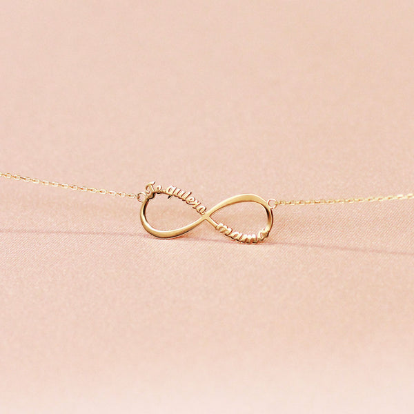 Collar Infinito Te quiero Mamá Oro