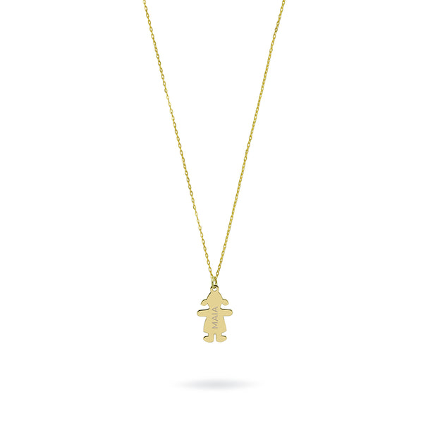 Collar Personalizable Niña o Niño Oro