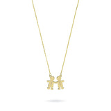 Collar Personalizable 2 Niños/as Oro