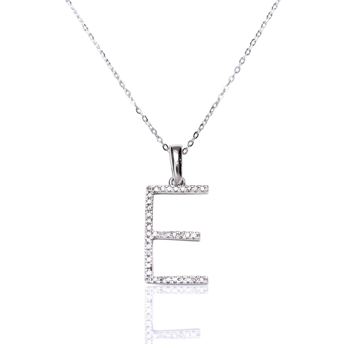 Collar con inicial XL diamante y oro