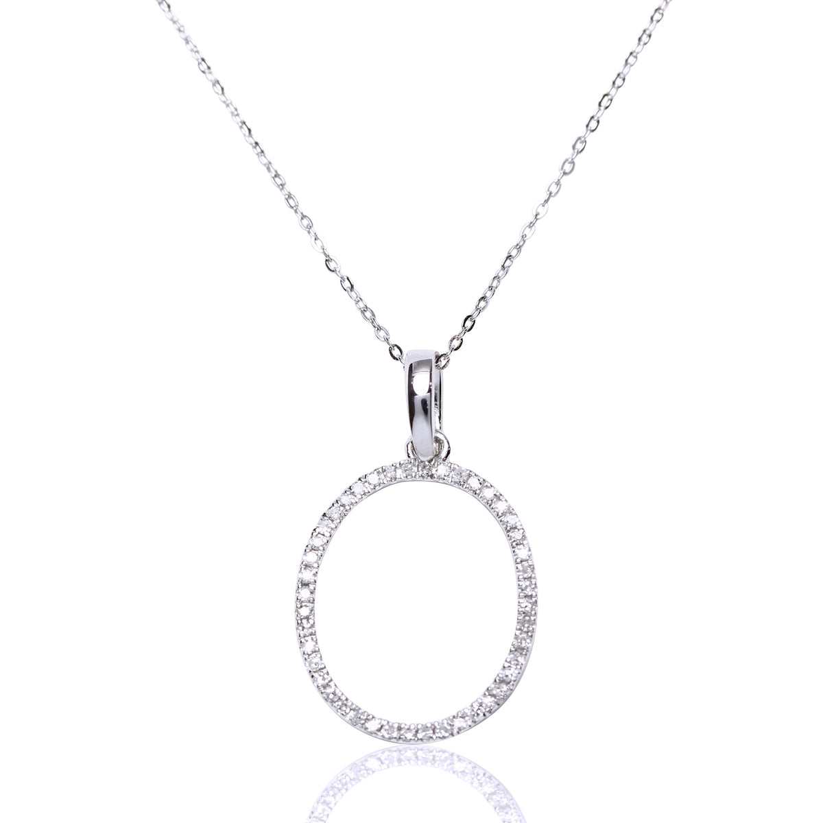 Collar con inicial XL diamante y oro