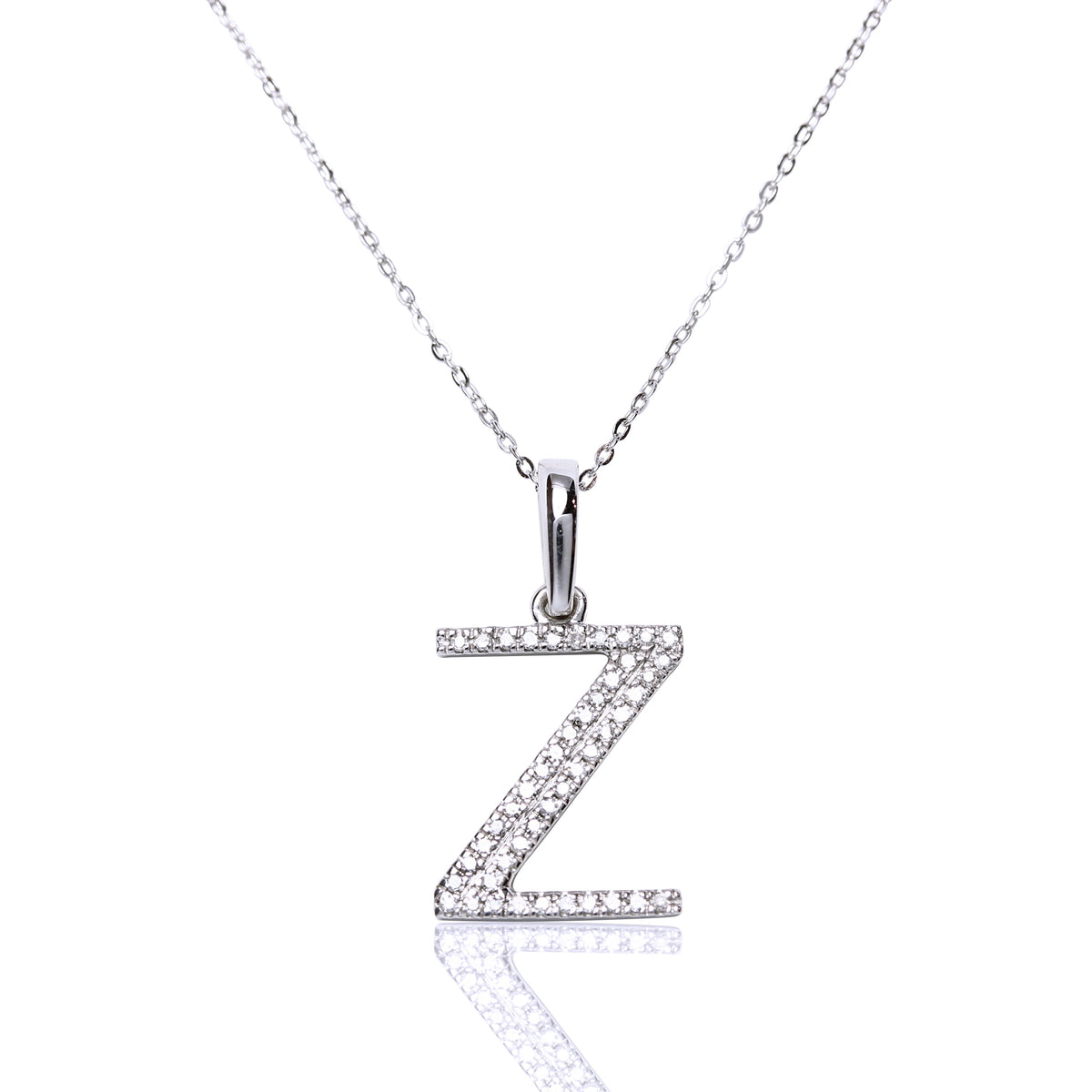 Collar con inicial XL diamante y oro