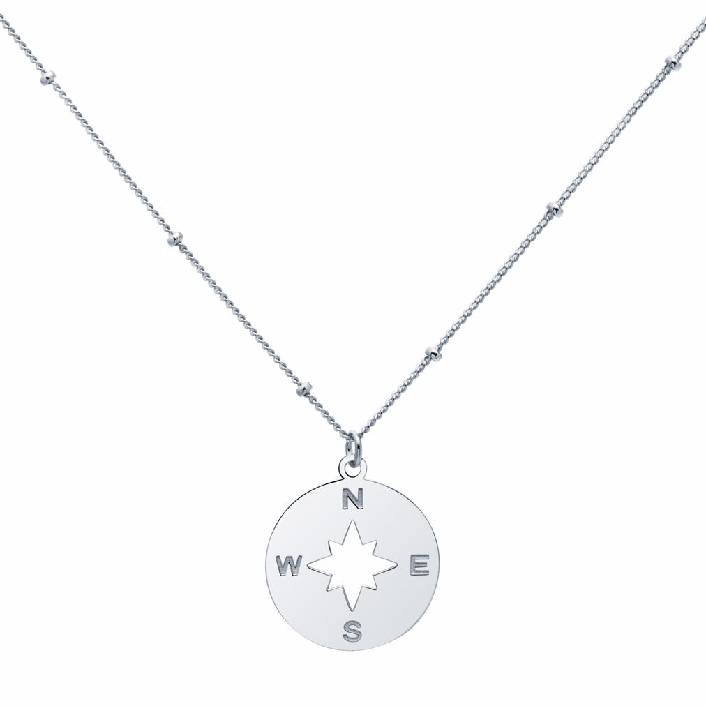 Collar Wanderlust Wind Rose Plata