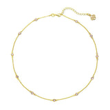 Collar Circonitas Violeta Doré